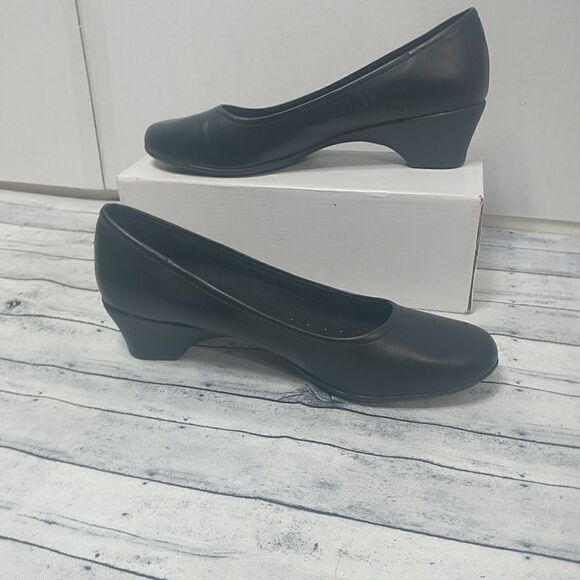 Safe T Step Womens Black Slip Resistant Pumps Heels Size 10 Professional Work - Picture 2 of 9
